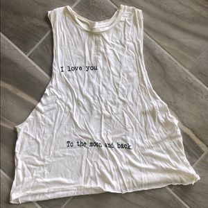 High Neck Cut off T-Shirt